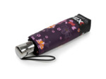 Isotoner Parapluie Pliant X-TRA Solide Auto Fleurs Aubergine