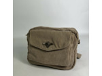 Farfouillette Sac Porté Travers En Velours Taupe