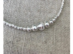 Bracelet de cheville en perles en argent 925