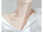 Chaîne en argent étoiles avec chaîne de clavicule