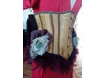 Serre-taille doré avec plumes