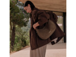 Lancaster Suède Grand Sac Besace 480-082 Chataigne