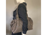 Farfouillette Sac Shopping Effet Brillant Taupe