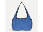 Bleu de Chauffe Sac Besace Paula Cuir Daim Bleu Agate