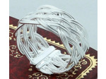 Bague en argent entrelacés