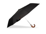 Isotoner Parapluie Homme X-TRA Solide Poignée Crook Bois Noir