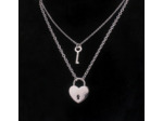 Double chaîne cadenas/clé pour couple