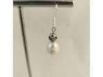 Boucles d'oreilles perles de culture d'eau douce/argent