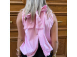 blouse nœud dans le dos rose