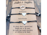3 bracelets mère & filles cœur
