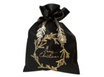 Grand sac cadeau couronne, noir