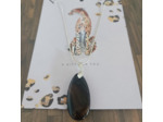 Pendentif en agate noire