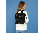 Cabaïa Small Brighton Sac à Dos 10,5" Velours Noir