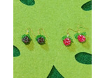 Boucles d'oreilles myrtilles ou framboises