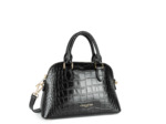 Lancaster Exo Mini Sac à Main Demi Lune Croco 524-105 Noir