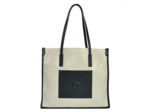 Berthille Sac Shopping Toile Beige / Noir