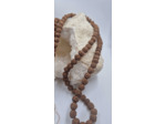 Collier mala tibétain perles bois sacré olpa1948