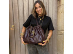 Sac Mia&Joy Porté épaule bordeaux et noir