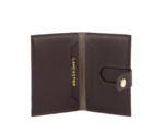 Lancaster Sierra Porte Cartes En Cuir Grainé 138-011 Marron Foncé