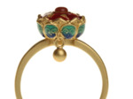 Bague roue de prière rotatif