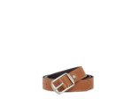 Le Tanneur Ceinture Homme Réversible Boucle Carrée Noir/Tan