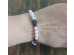 Bracelet Labradorite/quartz rose/hématite