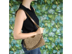 Mila Louise Mama T Sac Trotteur Cuir irisé et mouton Kiwi