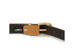 Lancaster Ceinture en Cuir de Vachette Lisse Femme 601-024 Camel M