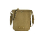 Mila Louise Mai V Sac Pochette Cuir Velours Bronze Fossil