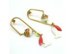 Boucles d'oreilles Citrus Coral