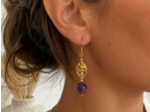 BOUCLES ÉLÉNA AMÉTHYSTE