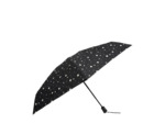 Isotoner Parapluie Mini Pliant Automatique Pois Noir/Jaune