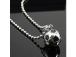 Pendentif Football en acier inoxydable