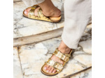 Virginie Darling Tata Rock Sandales cuir T41 Or
