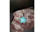Pendentif Etoile Howlite turquoise