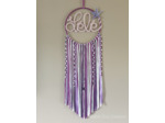 Attrape rêves prénom personnalisable, Camaïeu de violet