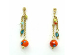 Boucles d'oreilles chaine PAPAYA