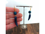 Boucles d'oreilles Cloé en ivoire végétal