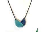 Collier Silvia bleu ivoire végétal