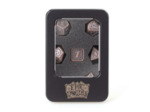 Lot 7 dés métal 16mm (boite métal) - Dragon Scale Copper