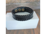 Bracelet cuir homme noir 4