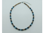 Tour de cou pierre de lave/turquoise/coco