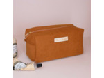 Maison Scarlett Charlotte Trousse De Toilette L En Velours Côtelé Camel