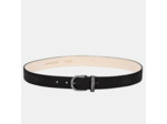 Longchamp Le Roseau Ceinture Ajustable En Cuir Noir