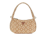 Guess Rianee Sac Epaule Raphia Cognac