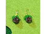 Boucles d'oreilles myrtilles ou framboises