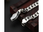 Bracelet  homme en acier inoxydable serpent
