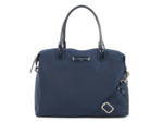 Lancaster Basic Verni Sac Shopping 514-66 Bleu Foncé