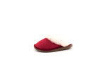 Mules Femme Rouge en Laine de mouton