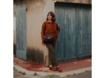 Bleu de Chauffe Sac Musette S Janice Cuir Lisse Tourbe